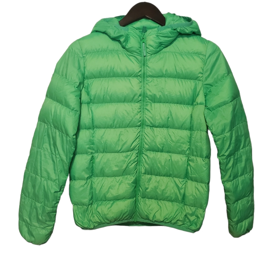 Tna women's the little puff packabke jacket neon green  size S
